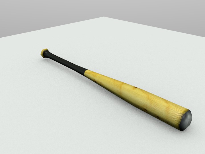 Baseball Bat (Low Poly) preview image 1
